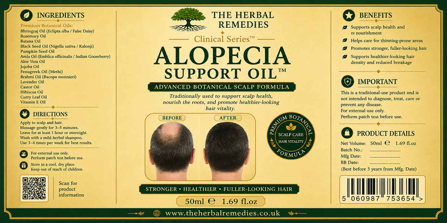 Alopecia Hair Oil — Clinical Regrowth & Anti-Hair Fall Formula