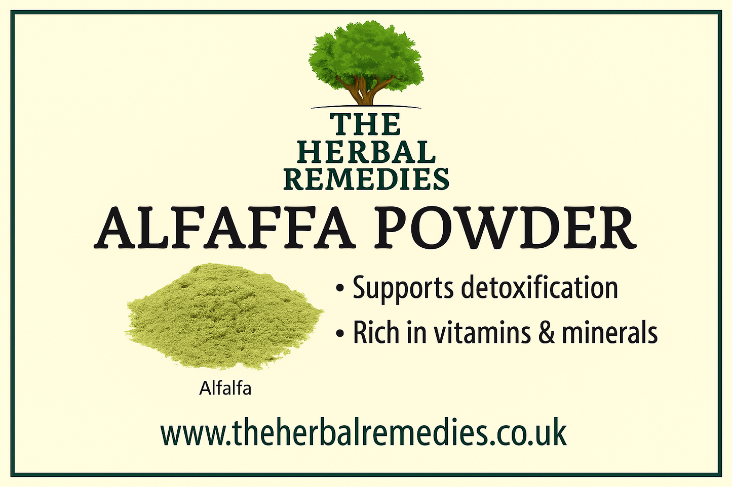ALFALFA EXTRACT POWDER  Medicago sativa – 100% Pure Herbal Supplement 50g
