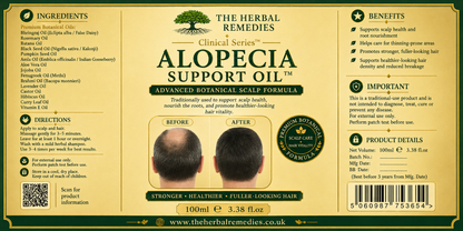 Alopecia Hair Oil — Clinical Regrowth & Anti-Hair Fall Formula