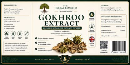 Gokhroo Extract – Tribulus terrestris 20:1 | Premium Botanical Extract | 50g