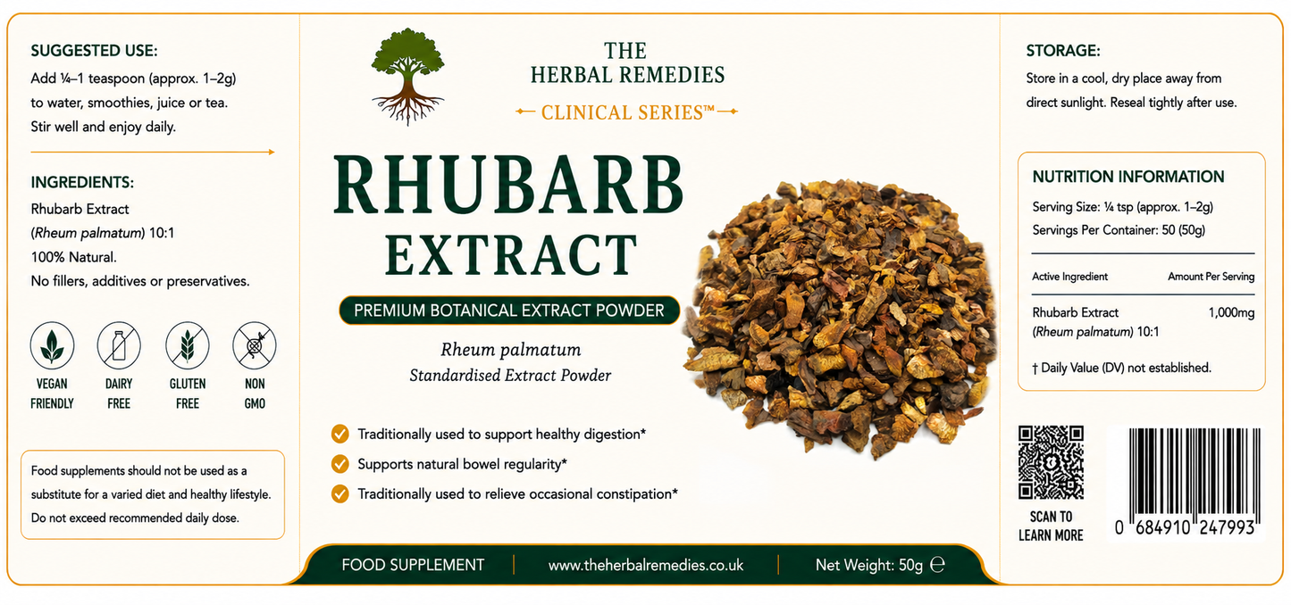 Rhubarb Extract Powder| Indian Himalayan Rhubarb (Rheum emodi)
