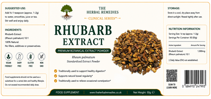 Rhubarb Extract Powder| Indian Himalayan Rhubarb (Rheum emodi)