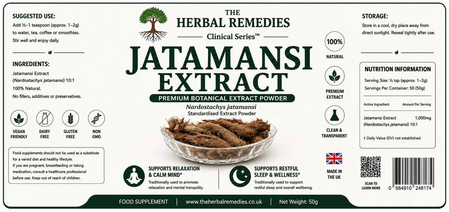 Jatamansi Extract (Nardostachys jatamansi) 10:1 — Relaxation & Sleep | Clinical Series™