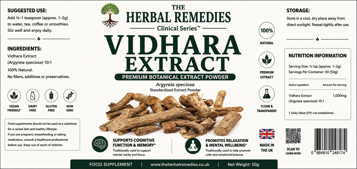 Vidhara Extract (Argyreia speciosa) 10:1 — Cognitive Function & Mental Wellbeing | Clinical Series™