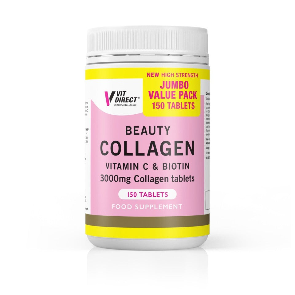 Collagen tablets 150 Tablets Boosts elasticity, hydration &amp; firmness, reducing wrinkles and dryness