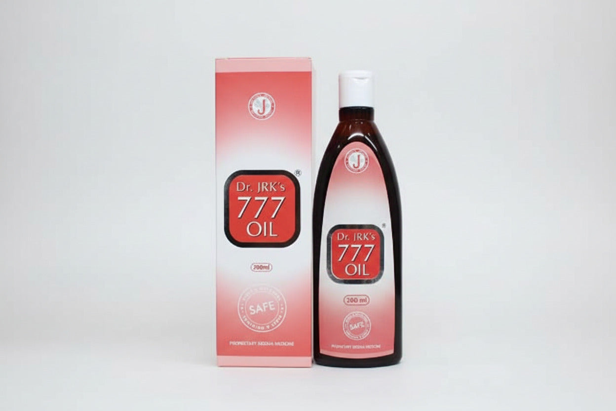 Dr JRK's 777 Oil 100ml  for psoriasis , Decreases inflammatory responses
