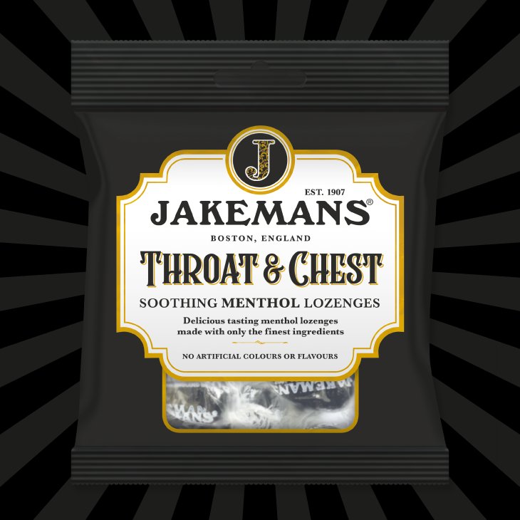 Jakemans Throat &amp; Chest Soothing Menthol Lozenges (73g) are a traditional confectionery designed to provide relief for throat discomfort and nasal congestion. These lozenges combine menthol, eucalyptus oil, and aniseed oil to deliver a soothing and refreshing experience.