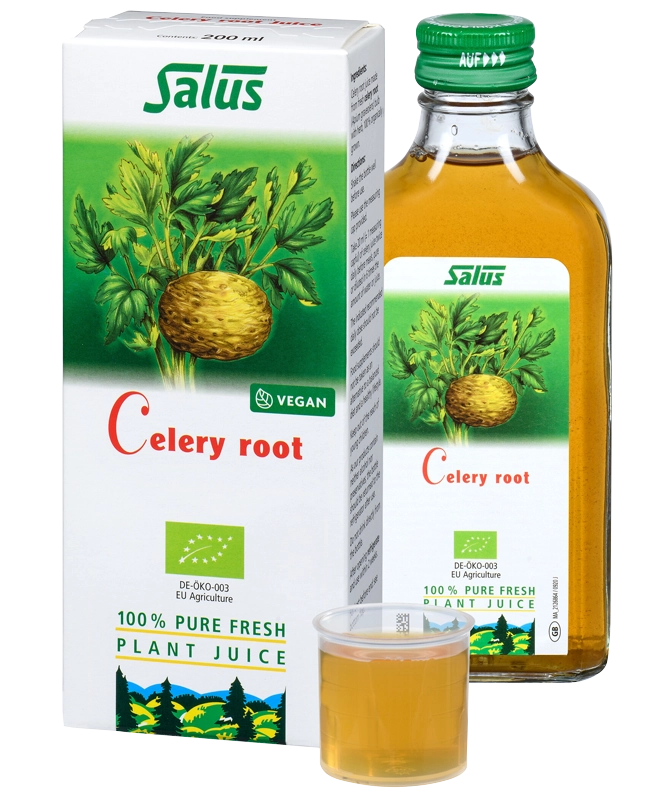 Celery Root Juice 200ml – 100% Fresh Plant Juice for Daily Wellness & Hydration Support | Vegan Herbal Supplement