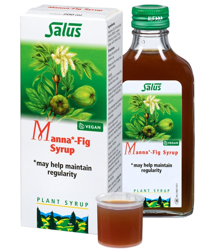 Manna Fig Syrup 200ml – Natural Plant Syrup for Digestive Support & Regularity | Vegan Herbal Supplement