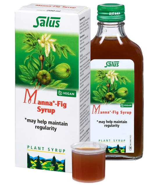 Manna Fig Syrup 200ml – Natural Plant Syrup for Digestive Support & Regularity | Vegan Herbal Supplement