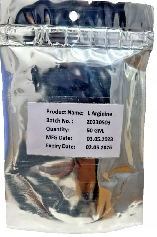 L-Arginine pure Extract Powder 50g, Sexual health and fertility support formula