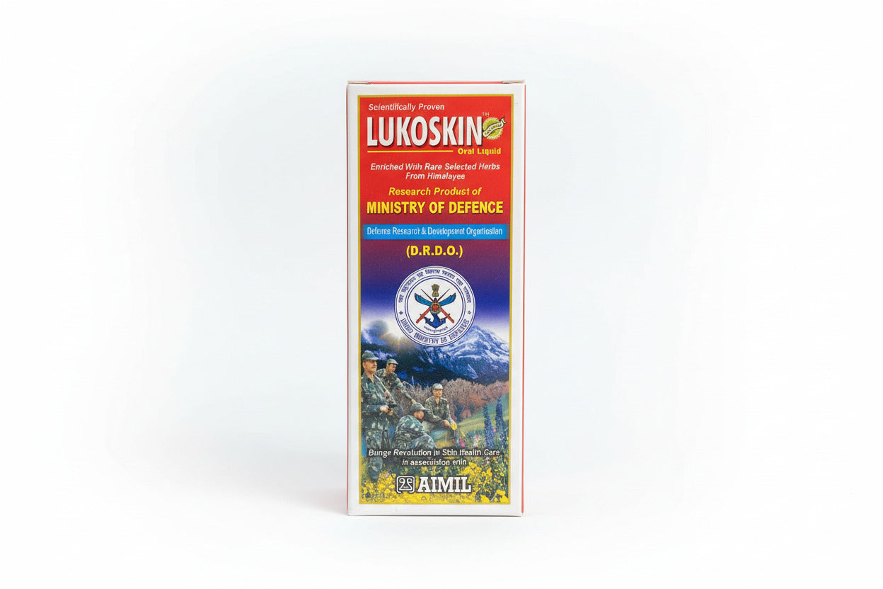 Lukoskin product packaging with RIMIL branding on a white surface