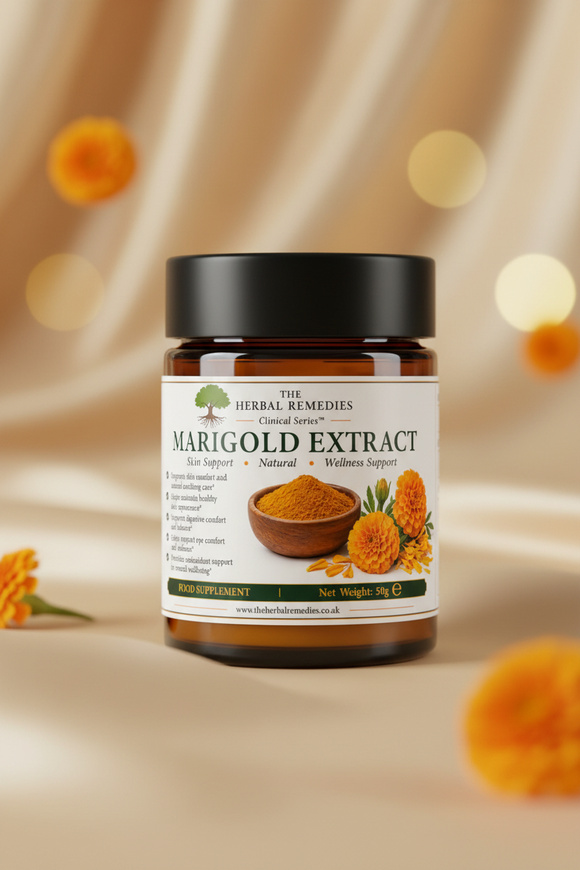 Premium Marigold (Tagetes erecta) Extract naturally rich in lutein and zeaxanthin to support eye health, healthy vision, skin wellness and antioxidant protection.