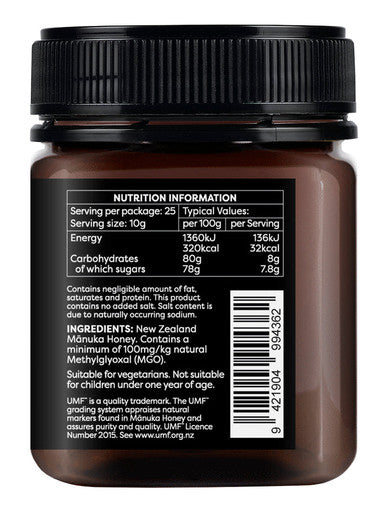 Manuka Honey 100+ MGO 250g from New Zealand's native Manuka flowers