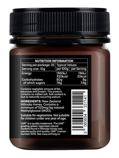 Manuka Honey 525+ MGO 250g from New Zealand's native Manuka flowers