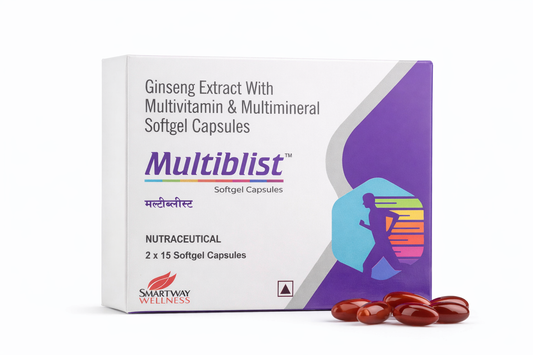 Multiblist Multivitamin & Multimineral Softgel Capsules with Ginseng – 30 Capsules