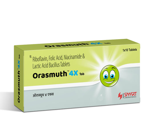 Orasmuth tabelts 10 tablets, antiseptic and analgesic mouth ulcer tablets