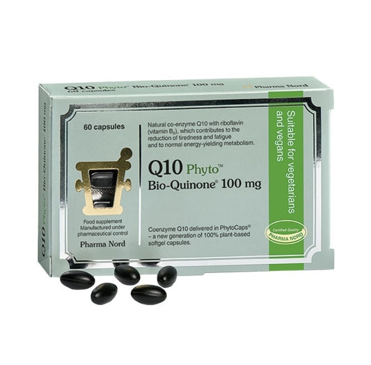 Pharma Nord Q10 Green Phyto Bio-Quinone 100mg 60 Capsules | VEGAN | GLUTEN FREE