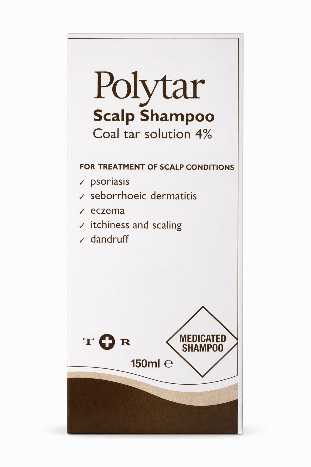 Polytar Scalp Shampoo packaging on a white background