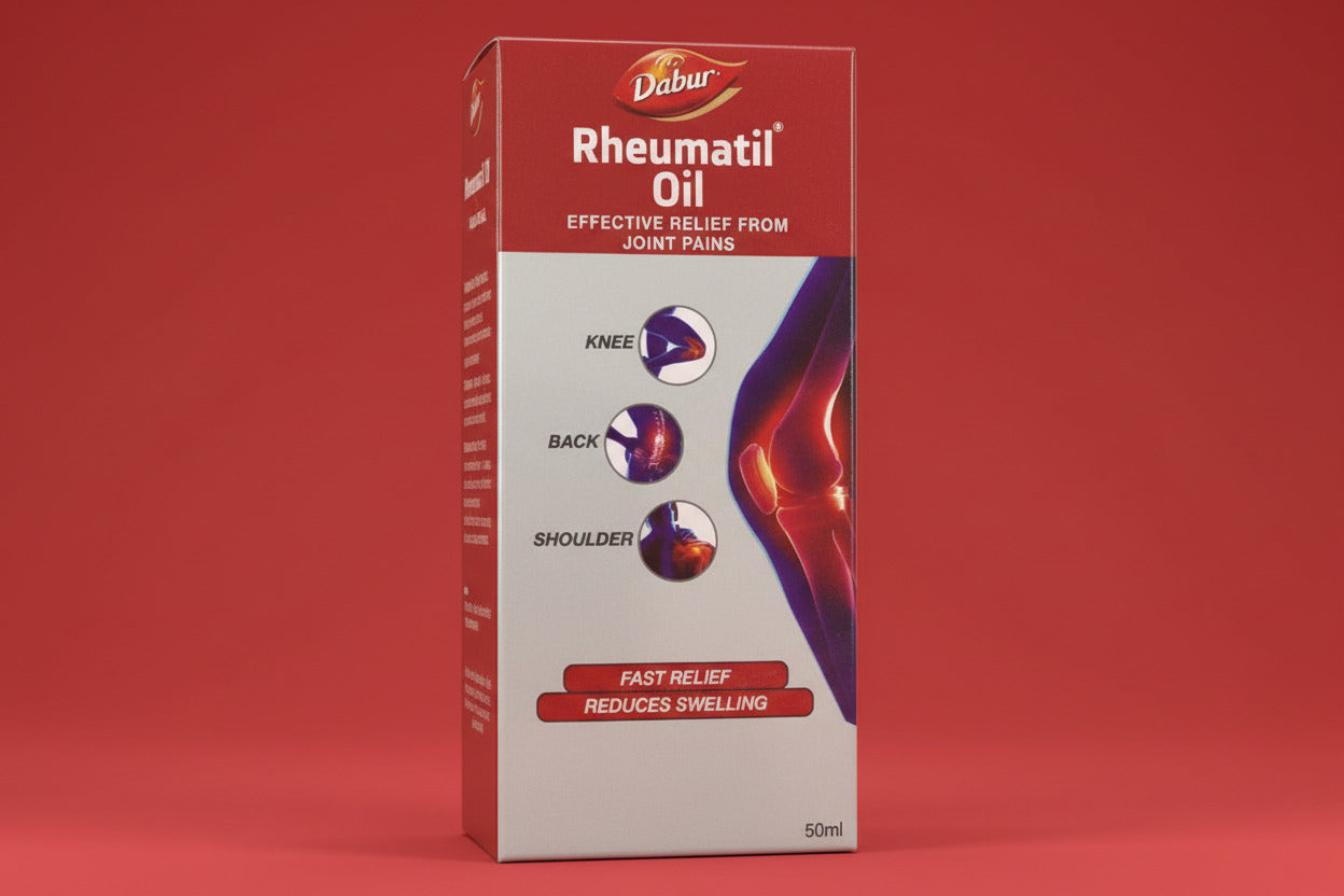 Rheumatil oil Quick Relief from joint, neck, muscular and shoulder Pain - 50ml