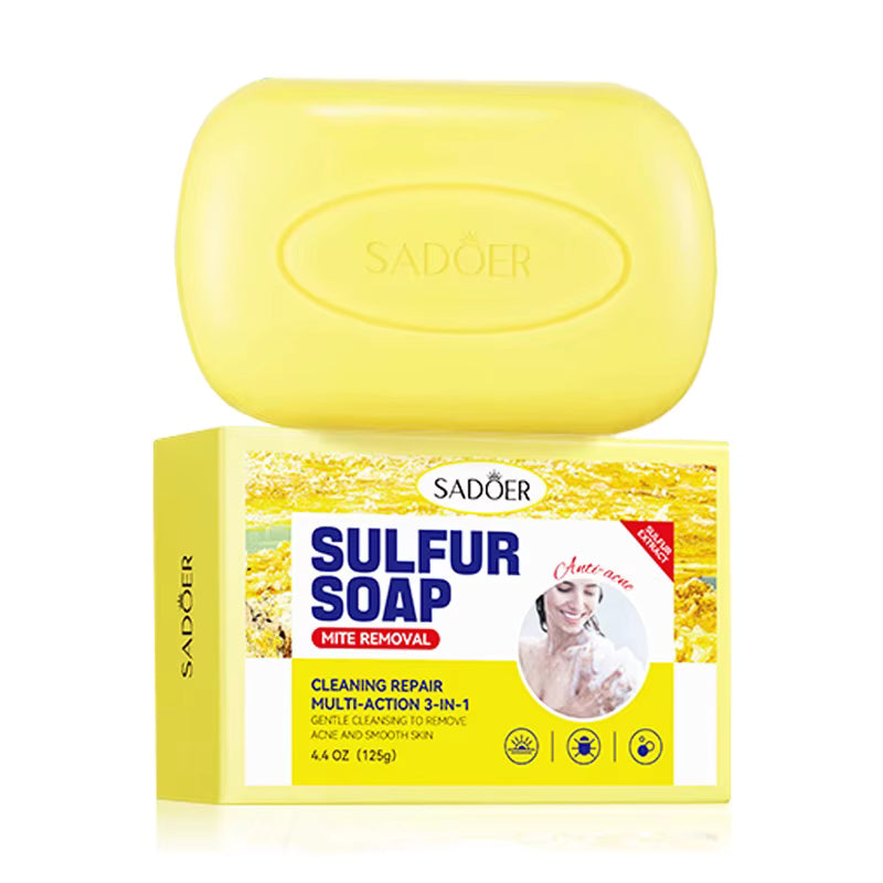 Sulphur soap, sufur Mite Removing Facial Soap