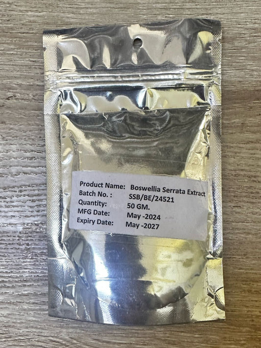 Shallaki (शलाकी). Boswellia  (Boswellia serrata) - 50g natural anti-inflammatory and joint-supportive