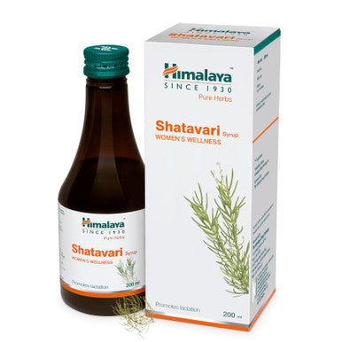 Shatavari Syrup 200ml help regulate menstrual cycles, cramps and reproductive health.