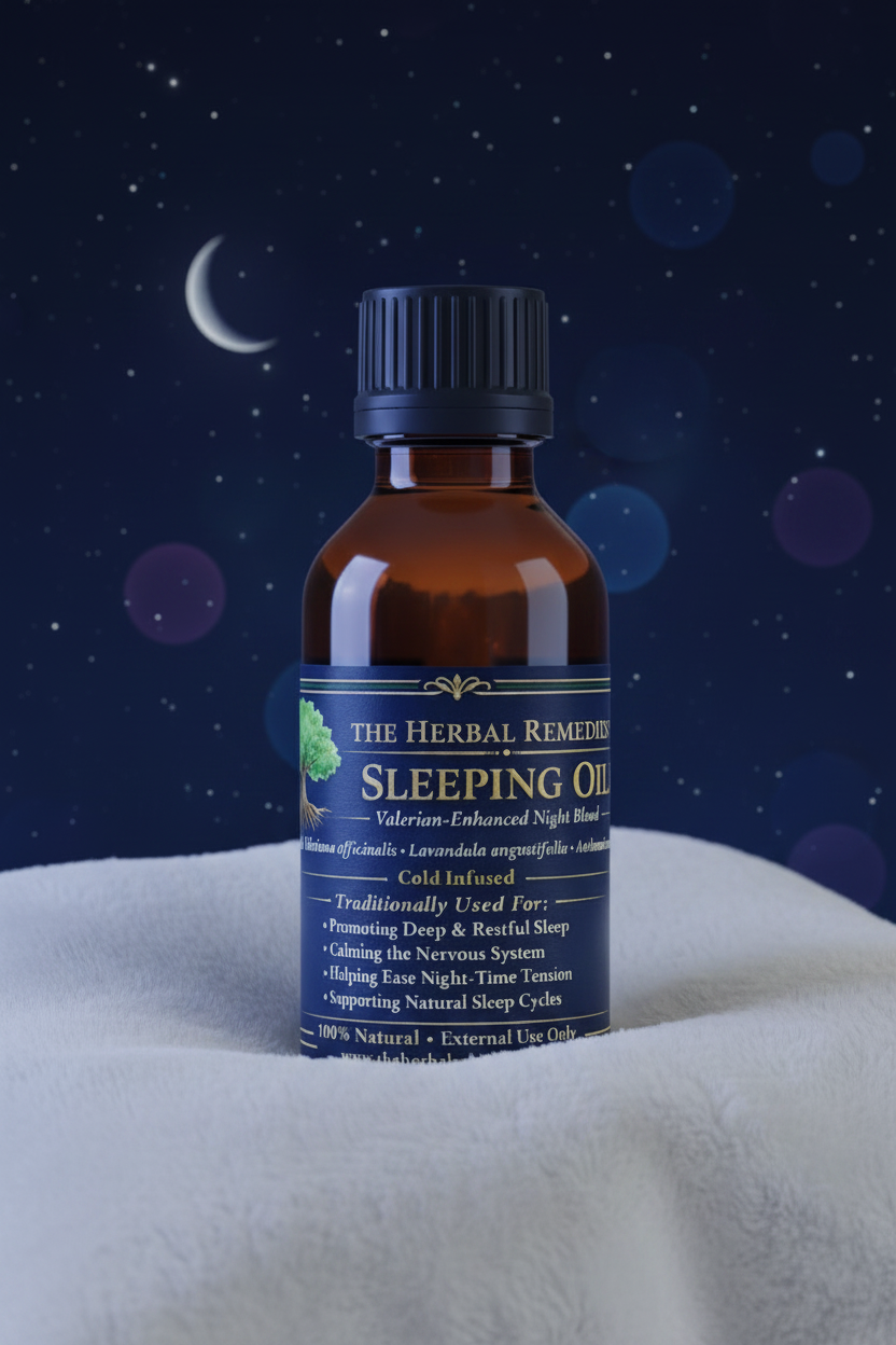 sleeping Oil – Calming Night Time Relaxation Blend – Lavender Chamomile Valerian