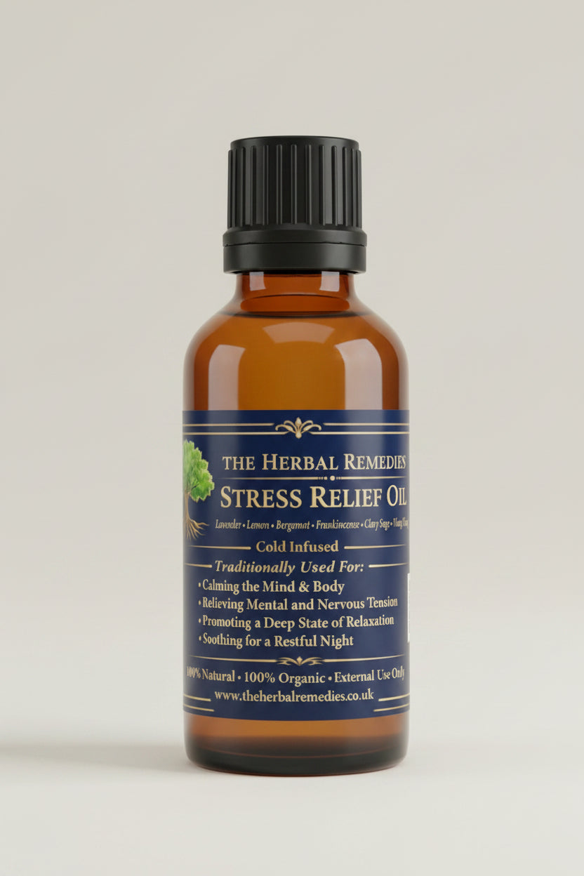 Stress & Relaxation Essential Oil Blend – Calming Aromatherapy Oil – Lavender Bergamot Frankincense