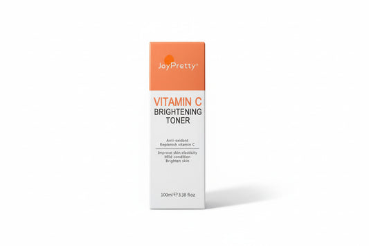 JoyPretty Vitamin C Brightening Toner packaging on a neutral background