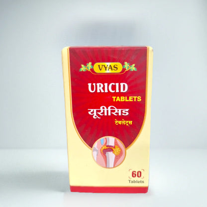 uricid Ayurvedic medicine to support healthy uric acid levels and manage gout & arthritis 60 tablets