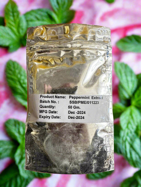 Peppermint (Mentha piperita) is a refreshing herbal extract known for its soothing, cooling, and revitalizing effects on the mind, body, and digestion.