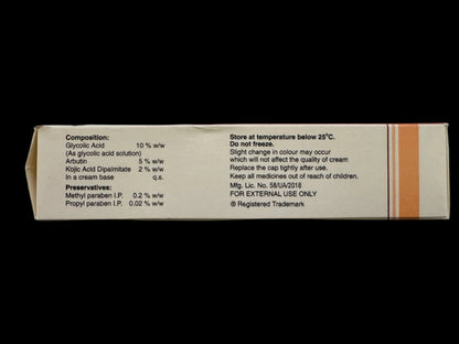 Glycolic Acid Arbutin Kojic Acid For Hyper Pigmentation : 20g