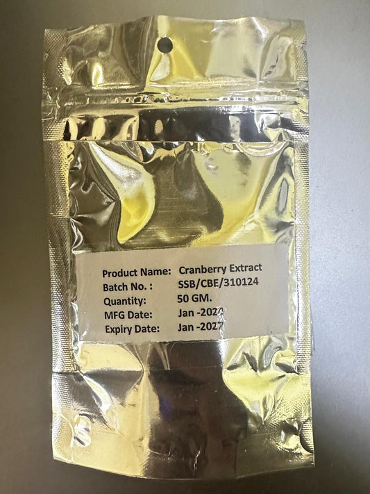 cranberry extract (Vaccinium macrocarpon)- 50g
