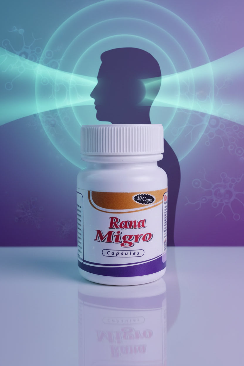 Rana Herbals Rana Migro 30 Capsules | Head Comfort & Mental Wellbeing
