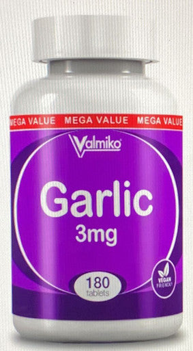 Garlic 3mg 180 tablets maintain a healthy cardiovascular system