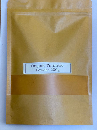 Organic Turmeric  Powder (Tumeric) 100% Pure (Curcuma Longa) 200g immunity