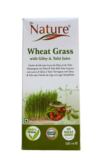 WheatGrass with Giloy & Tulsi  juice 500ml - reduces cholesterol