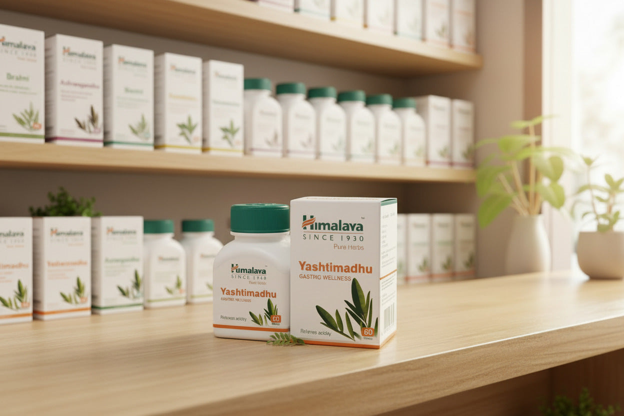 Yashtimadhu Mulethi  Liquorice (Glycyrrhiza Glabra) Relieves acidity and heartburn 60