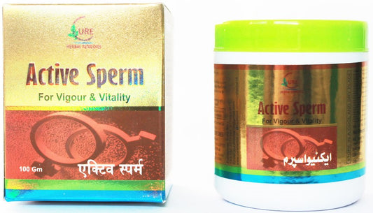 Active Sperm Cure Herbal (100g)  natural supplement to improve sperm quality,
