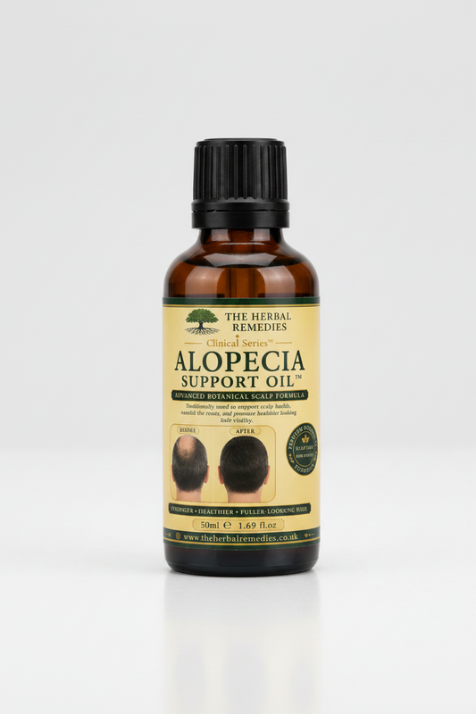 Hair treatment, alpoacia care hair oil