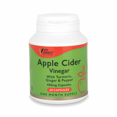 Apple cider vinegar with turmeric, ginger and pepper 400mg - 60 capsules