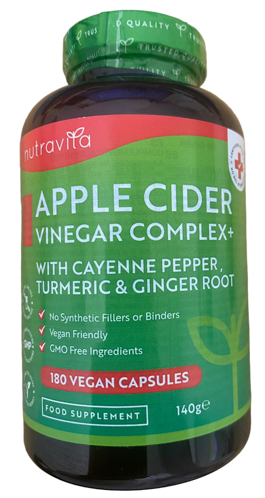 Nutravita Apple Cider Vinegar Complex supplement bottle o