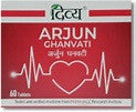 Arjun ghanvati 60 tablets for coronary artery blood flow, reducing clot formation and protects the heart muscle