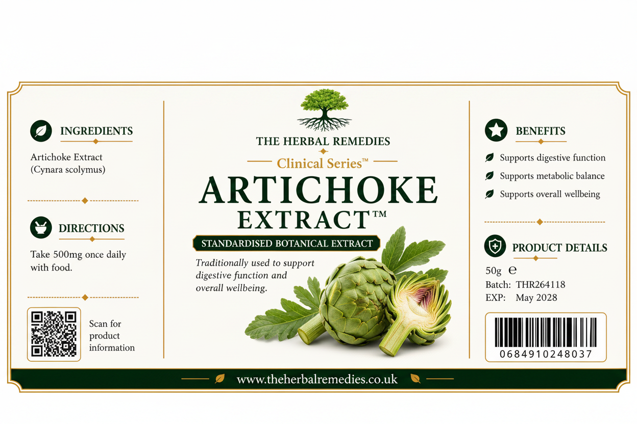 Artichoke Extract 10:1 – Natural Liver & Digestive Support -