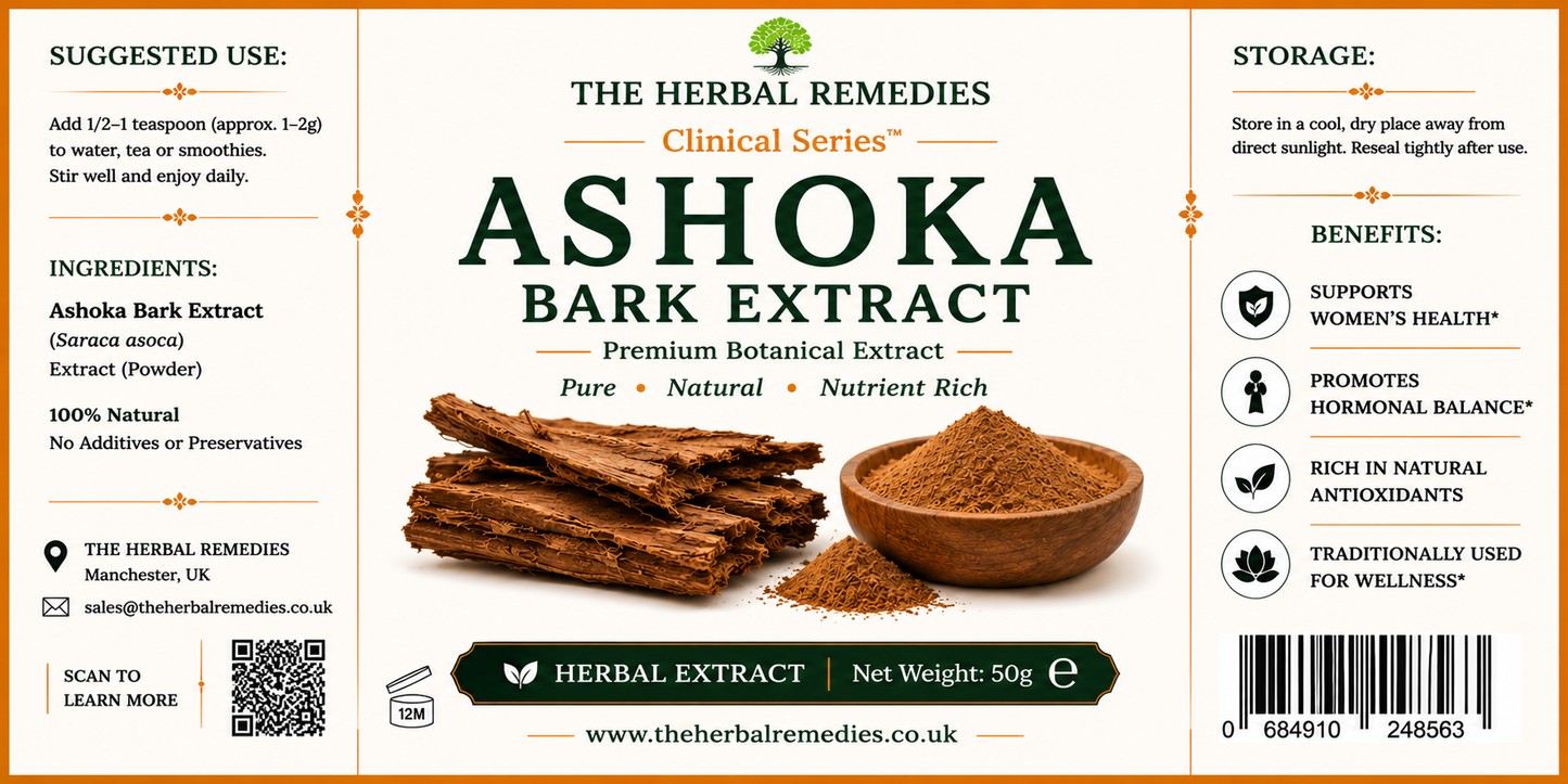 Ashoka Bark Extract (Saraca indica) 10:1 - Women’s Wellness & Hormonal Balance Support