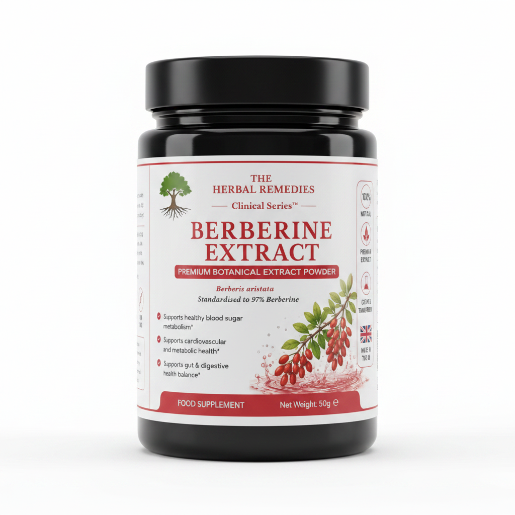 Berberine Extract (Berberis aristata / Berberis vulgaris) – Metabolic & Digestive Support