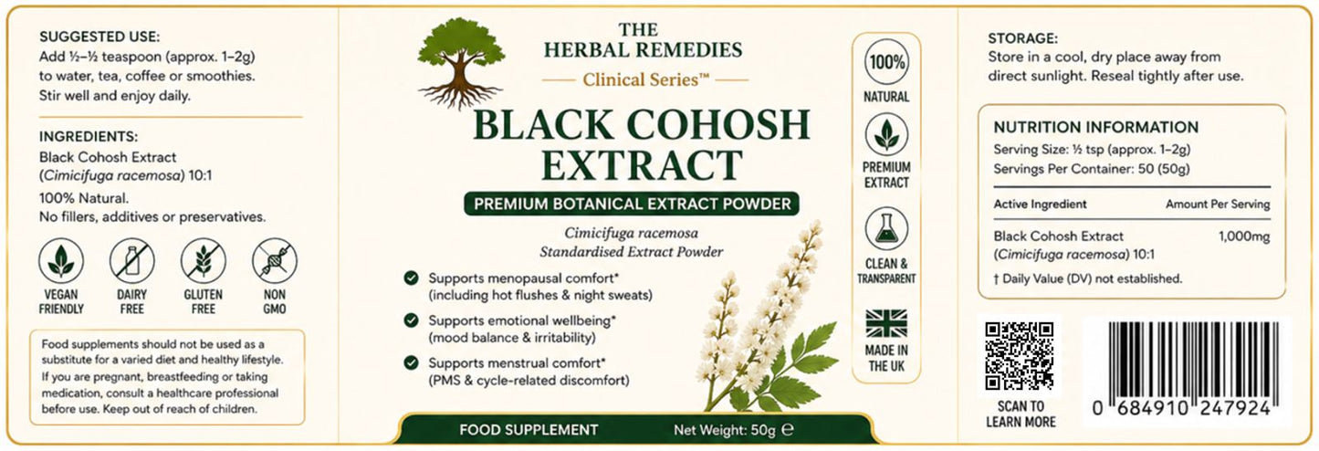Black Cohosh Extract: Natural Balance &  Comfort