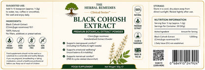 Black Cohosh Extract: Natural Balance &  Comfort