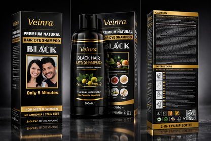black hair dye shampoo